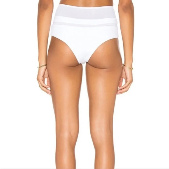 FELLA SWIM‎ Women's Eddy High Waist Bottom White size large - Picture 3 of 7